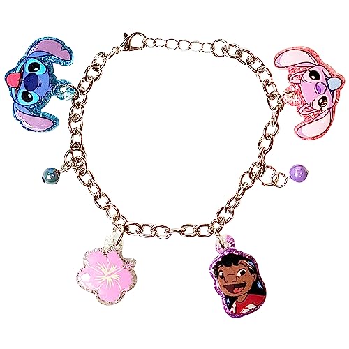 LUV HER Lilo and Stitch 7 Bracelet with Metal Charms Disney Stitch Ages 3 0 belly baby and beyond