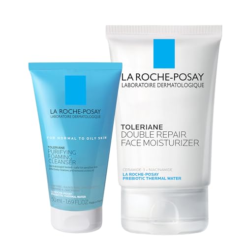 La Roche Posay Toleriane Double Repair Face Moisturizer Daily Moisturizer Face Cream with Ceramide and Niacinamide for All Skin Types Oil Free Fragrance Free 0 belly baby and beyond