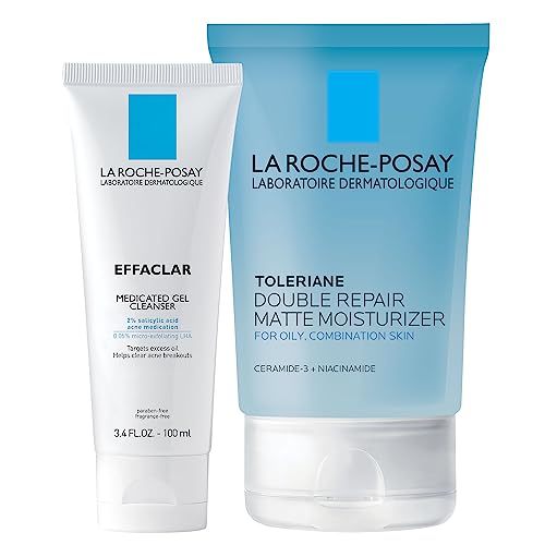 La Roche Posay Toleriane Double Repair Matte Daily Face Moisturizer For Oily Skin with Ceramide and Niacinamide for All Skin Tones Oil Free Non Comedogenic 0 belly baby and beyond