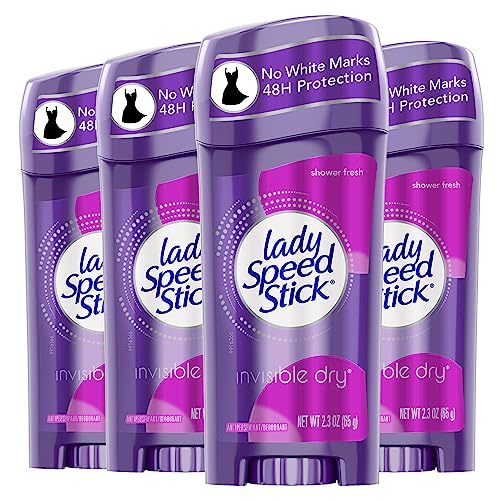 Lady Speed Stick Invisible Dry Antiperspirant Deodorant Shower Fresh 23oz 4 Pack 0 belly baby and beyond