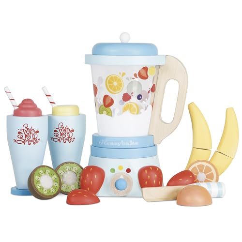 Le Toy Van Honeybake Collection Blender Wooden Fruit Set Premium Wooden Toys for Kids Ages 2 Years Up TV296 0 belly baby and beyond