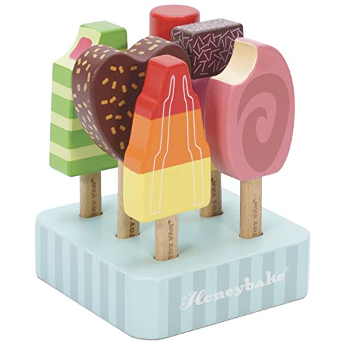 Le Toy Van Honeybake Collection Ice Lollies Set Premium Wooden Toys for Kids Ages 3 Years Up TV284 0 belly baby and beyond