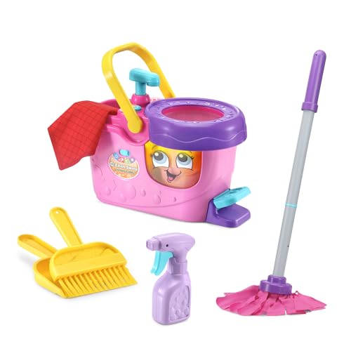 LeapFrog Clean Sweep Learning Caddy Kids Mop and Broom Cleaning Toy Set for Ages 3 5 Pink 0 belly baby and beyond