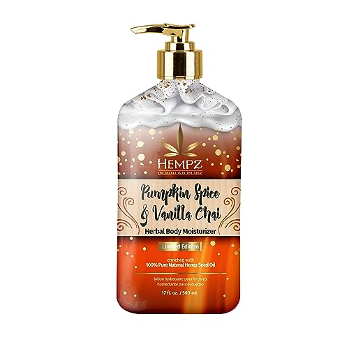 Limited Edition Pumpkin Spice Vanilla Chai Herbal Moisturizing Body Lotion 17 oz Fall Scented for Women or Men with Dry or Sensitive Skin Hydrating Moisturizer for Daily Radiance 0 belly baby and beyond