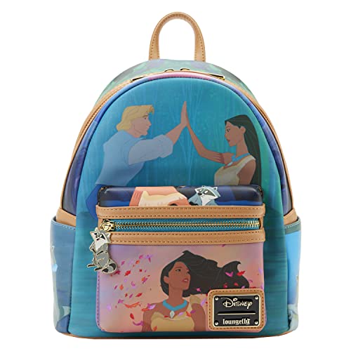 Loungefly DISNEY POCAHONTAS PRINCESS SCENE MINI BACKPACK 0 belly baby and beyond