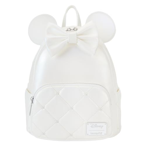 Loungefly Disney Minnie Mouse Iridescent Wedding Mini Backpack 0 belly baby and beyond
