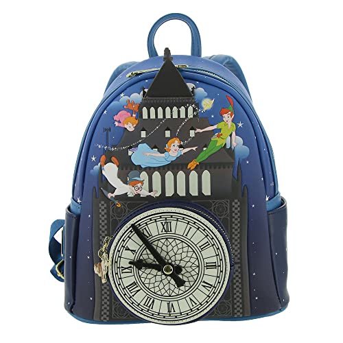 Loungefly Disney Peter Pan Glow Clock Womens Double Strap Shoulder Bag Purse One Size Multi 0 belly baby and beyond