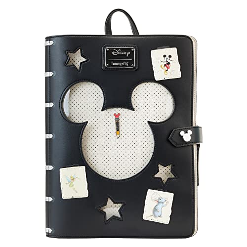 Loungefly Disney100th Anniversary Sketchbook Pin Trader Backpack 0 belly baby and beyond
