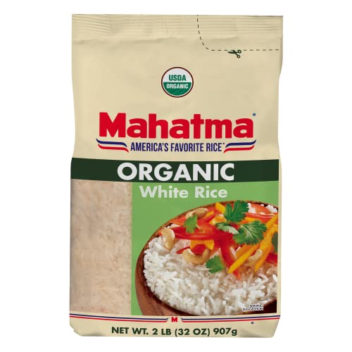 Mahatma Organic White Rice 32 Ounce Bag of Rice Stovetop or Microwave Rice in 20 Minutes 0 belly baby and beyond