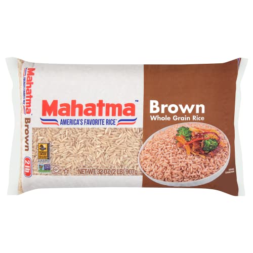 Mahatma Whole Grain Brown Rice 32 Ounce Bag of Rice Stovetop or Microwave Rice 0 belly baby and beyond