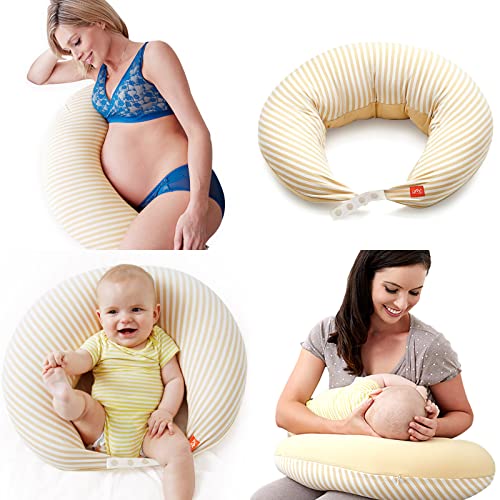 Mamaway Pregnancy Pillow for Sleeping Nursing Pillow for Pregnancy Temperature Regulating Breathable Bouncy Adjustable C Shape Baby Feeding Positioner Pregnancy Must Haves Breathable Foam 0 belly baby and beyond