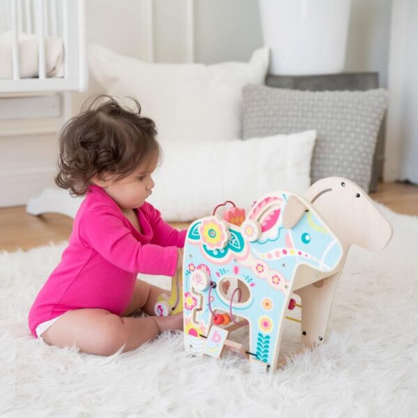 Manhattan Toy Playful Pony Wooden Toddler Activity Center 18 x 9 x 13 inches 0 4 belly baby and beyond