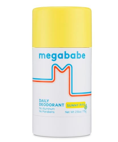 Megababe Daily Deodorant Sunny Pits Aluminum Free Clear Clean 26 oz 0 belly baby and beyond
