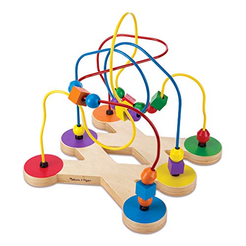 Melissa Doug Classic Bead Maze Wooden Educational Toy 0 belly baby and beyond