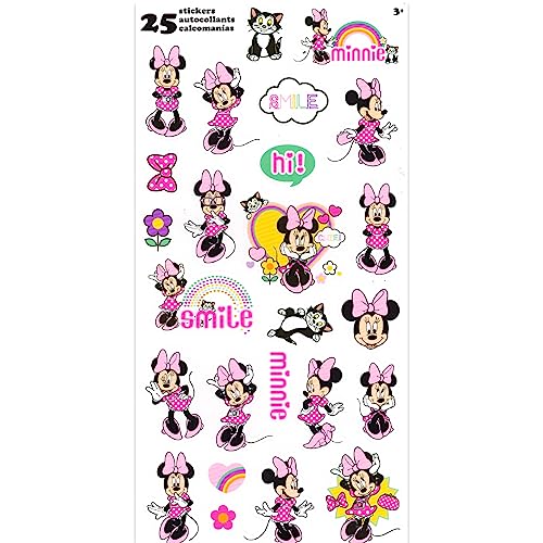 Minnie Mouse Party Favors for Boys Girls Bundle 12 Pack Minnie Sticker Sheets for Kids Birthday Party Goodie Bags Minnie Party Supplies 0 0 belly baby and beyond