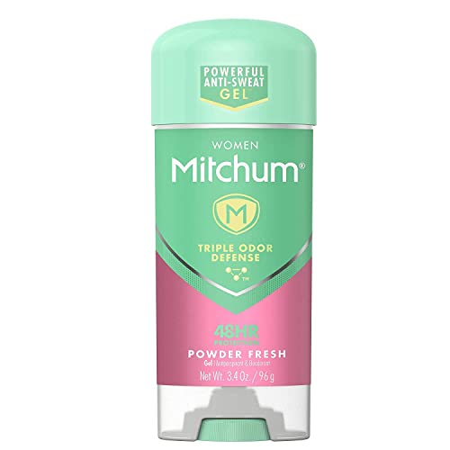 Mitchum Anti Perspirant Deodorant for Women Power Gel Powder Fresh 34 oz 96 g Pack of 4 0 belly baby and beyond