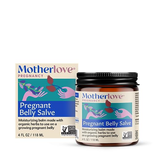 Motherlove Pregnant Belly Salve 4 oz Moisturizing Balm to Use on Growing BellyNon GMO Organic Herbs 0 belly baby and beyond