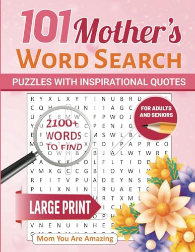 Mothers Large Print Word Search Book for Adults and Seniors 101 Puzzles with Inspirational Quotes Show Mom you Love Her Every Day Perfect Gift for every occasion Paperback Large Print April 19 2024 0 belly baby and beyond