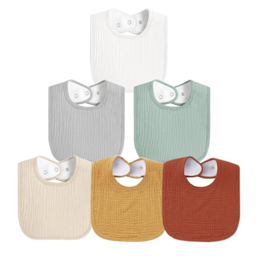 Muslin Baby Bibs for Boys Girls Soft Cotton Baby Drool Bibs Drooling and Teething Bibs for Infant Newborn 0 belly baby and beyond