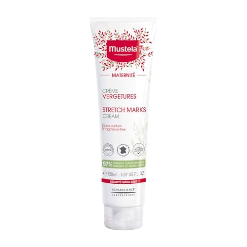 Mustela Maternity Stretch Marks Cream for Pregnancy Natural Skincare Massage Moisturizer with Natural Avocado Maracuja Shea Butter Lightly Fragranced or Fragrance Free Various Sizes 0 belly baby and beyond