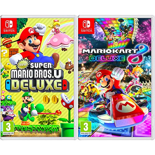 New Super Mario Bros U Deluxe Mario Kart 8 Deluxe Two Game Bundle Nintendo Switch European Version 0 belly baby and beyond