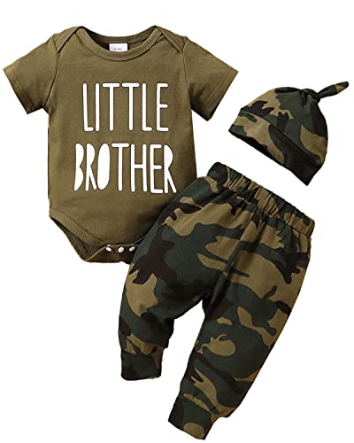 Newborn Baby Boy Clothes Outfits Infant Romper Camouflage Pants Clothing Set 0 belly baby and beyond