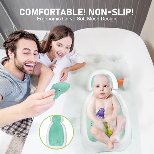 Newborn Bathtub Baby Tubs for NewbornsFoldable Baby Bather Baby Sink BathNewborn Baby Bathtub for NewbornInfant Bathtub Baby Bath Tub for Newborn Baby Bath Support Soft Sink Bather for Baby 0 1 belly baby and beyond