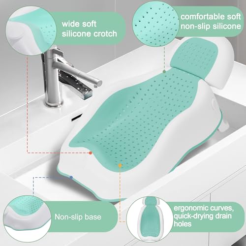 Newborn Bathtub Baby Tubs for NewbornsFoldable Baby Bather Baby Sink BathNewborn Baby Bathtub for NewbornInfant Bathtub Baby Bath Tub for Newborn Baby Bath Support Soft Sink Bather for Baby 0 4 belly baby and beyond