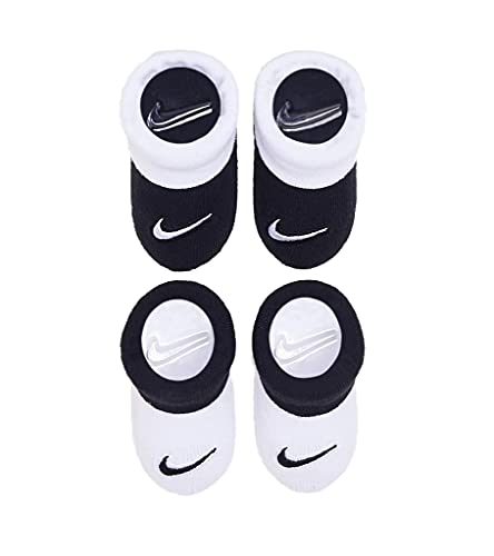 Nike Infant Baby Futura Booties 2 Pack BlackNN0051 023White 0 6 Months 0 belly baby and beyond