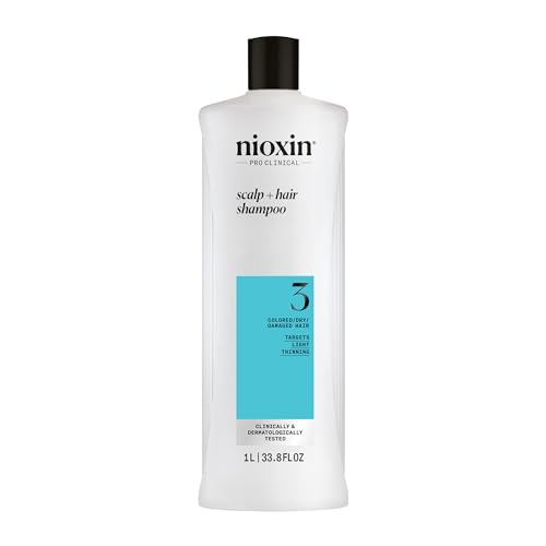 Nioxin System 3 Cleansing Shampoo With Peppermint Oil Treats Sensitive Scalp Provides Moisture For Color Treated Hair with Light Thinning Various Sizes 0 belly baby and beyond