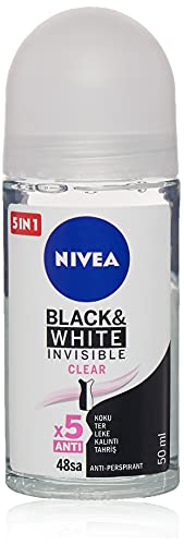 Nivea Invisible for Black White Clear Roll On Anti Perspirant Deodorant 50 ml Pack of 3 0 belly baby and beyond