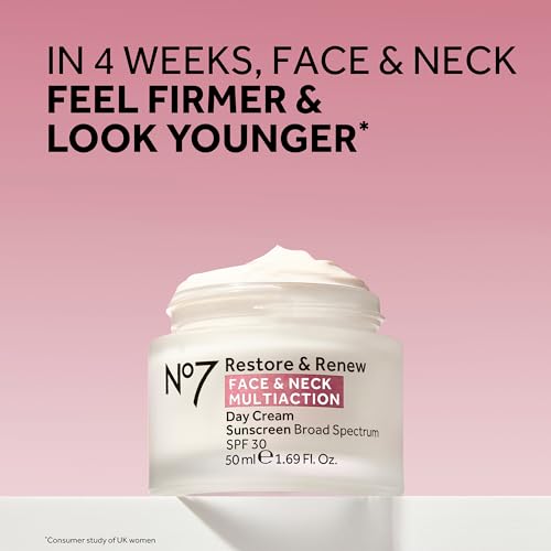 No7 Restore Renew Multi Action Face Neck SPF 30 Day Cream Firming Hydrating Face Moisturizer with Hyaluronic Acid to Help Visibly Reduce the Appearance of Wrinkles 169 Fl Oz 0 0 belly baby and beyond