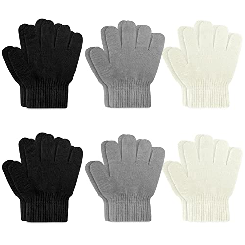 ONESING 6 Pair Baby Gloves Toddler Gloves Toddler Winter Gloves Kids Gloves Winter Stretchy Knit Gloves for Kids Boys Girls 0 belly baby and beyond