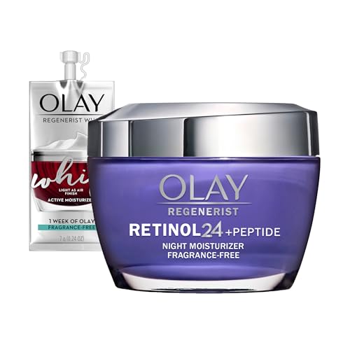 Olay Regenerist Retinol Moisturizer Retinol 24 Night Face Cream with Niacinamide Anti Wrinkle Fragrance Free 17 oz Includes Olay Whip Travel Size for Dry Skin 0 belly baby and beyond