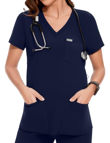 POSHGLAM Womens Maternity Scrubs Top Workwear V Neck Medical Shirts Pregnancy Scrub Clothes 0 belly baby and beyond