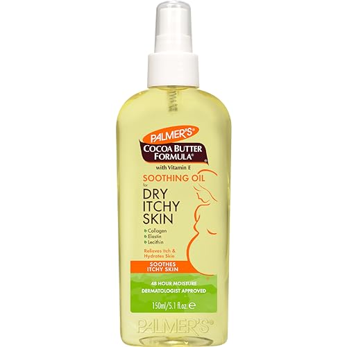 Palmers Cocoa Butter Formula Soothing Oil with Vitamin E Dry Itchy Skin Relief Pregnancy Safe Anti Itch Body Oil 51 Ounces 0 belly baby and beyond