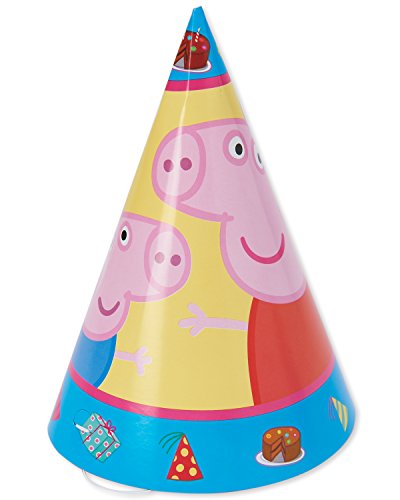 Paper Cone Hats Peppa Pig Collection Party Accessory 0 belly baby and beyond