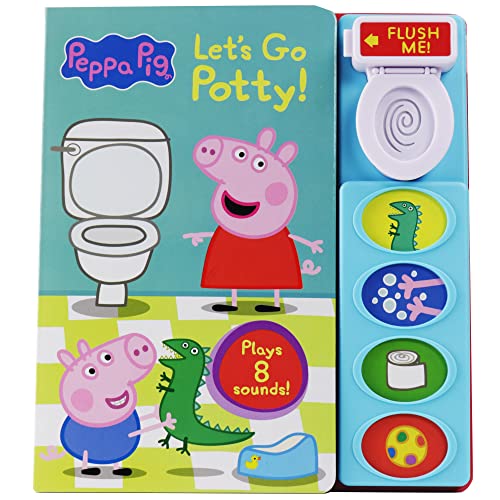 Peppa Pig Lets Go Potty Interactive 5 Button Potty Training Sound Book PI Kids Board book Sound Book June 14 2022 0 belly baby and beyond