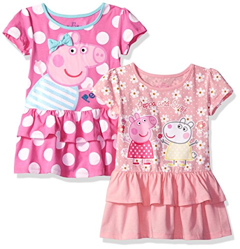 Peppa Pig 2 Pack Dress Clothes for Toddlers Girls 0 belly baby and beyond
