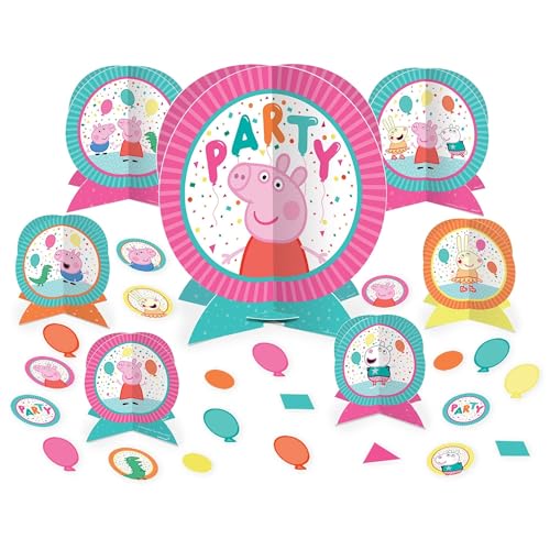 Peppa Pig Confetti Party Centerpiece Kit Pack of 27 Vibrant Colorful Fun Table Decorations Ideal for Kids Birthday Celebrations 0 belly baby and beyond
