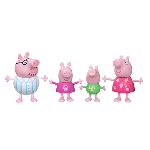 Peppa Pig Family Bedtime 4 Pack Toy Figures Pajama Outfits Ages 3 0 belly baby and beyond