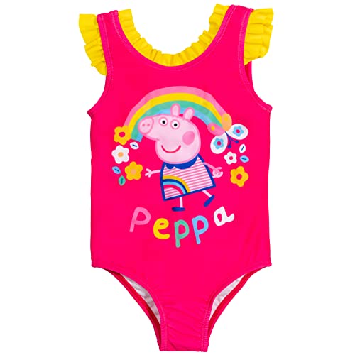Peppa Pig Girls One Piece Bathing Suit Toddler to Little Kid 0 belly baby and beyond