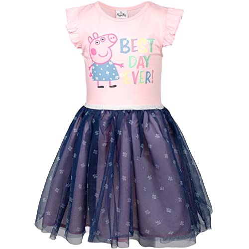 Peppa Pig Girls Short Sleeve Dress Toddler to Little Kid 0 belly baby and beyond