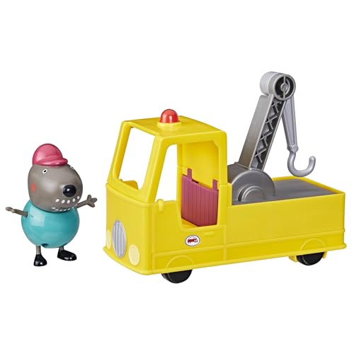 Peppa Pig Granddad Dogs Tow Truck Construction Vehicle and Figure Set Preschool Toys for Boys and Girls 3 Years and Up 0 belly baby and beyond