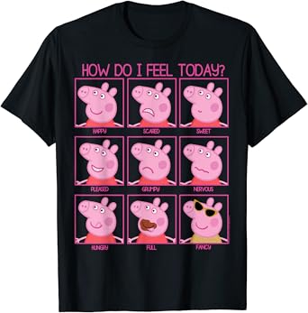 Peppa Pig How Do I Feel Today T Shirt 0 belly baby and beyond