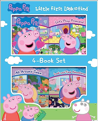 Peppa Pig Little First Look and Find Activity Book 4 Book Set PI Kids Product Bundle October 31 2023 0 belly baby and beyond