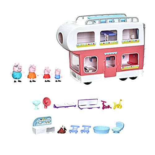 Peppa Pig Peppas Adventures Peppas Family Motorhome Preschool Toy Vehicle to RV Playset Plays Sounds and Music Ages 3 and up 0 belly baby and beyond