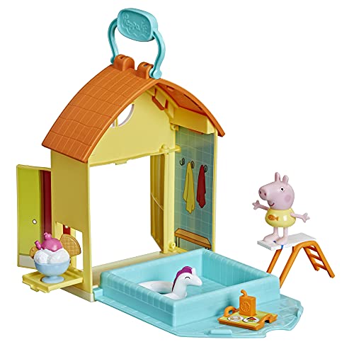 Peppa Pig Peppas Adventures Peppas Swimming Pool Playset Preschool Toy Includes 1 Figure and 4 Accessories Ages 3 and Up 0 belly baby and beyond