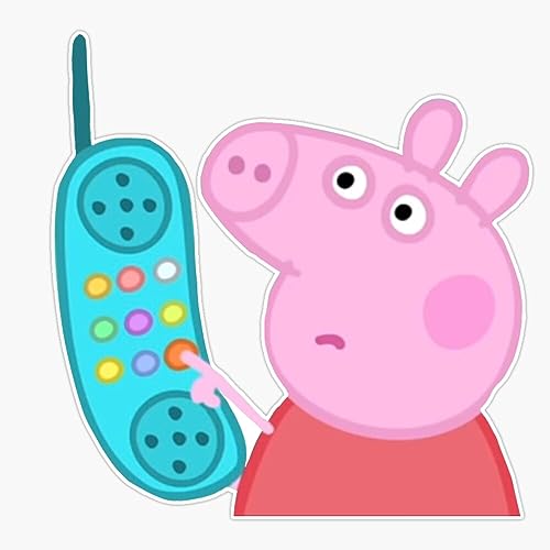 Peppa Pig Sticker Vinyl Waterproof Sticker Decal Car Laptop Wall Window Bumper Sticker 5 0 belly baby and beyond