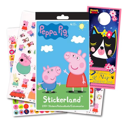 Peppa Pig Stickers 295 Stickers Bundle Door Hanger 0 belly baby and beyond